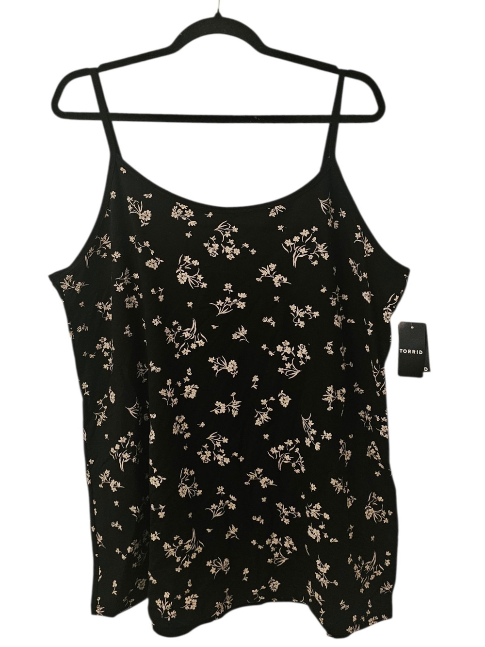 Black and White Torrid Women's Floral Foxy Cami